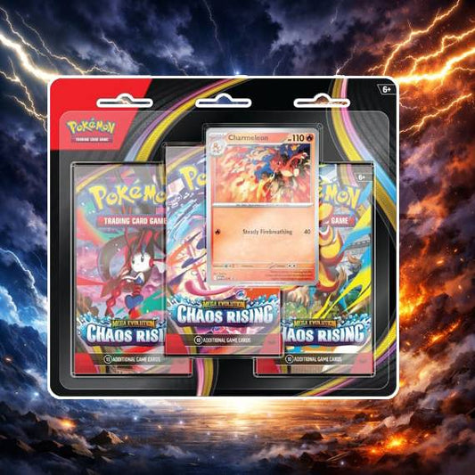 POKEMON CHAOS RISING 3-PACK BLISTER