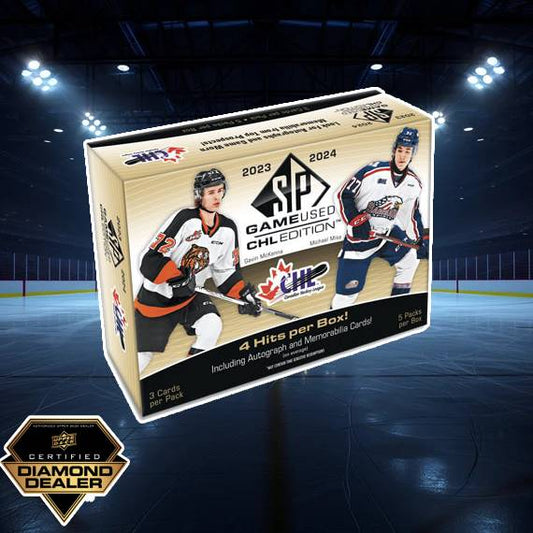 2023-24 UD CHL SP GAME USED HOBBY BOX