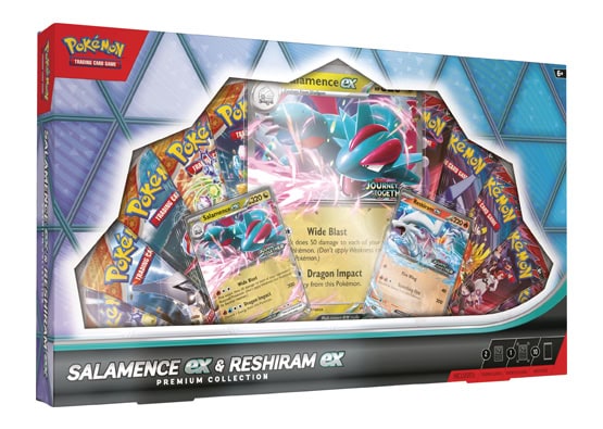 POKEMON SALAMENCE EX & RESHIRAM EX PREMIUM COLLECTION BOX